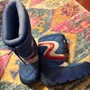 Vintage Moon Boots M 70’s Korea Red White Blue Nostalgia